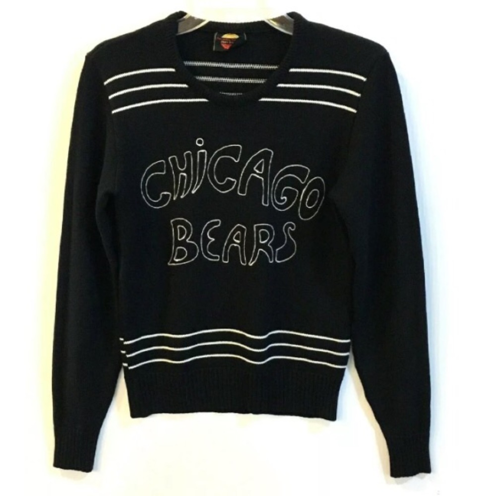 Vintage Black Chicago Bears Sweater